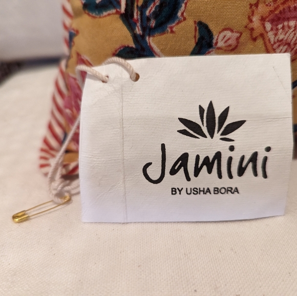 NWT Indian Block Print Pillow Cover 16x26 from Jamini Paris - Picture 2 of 6